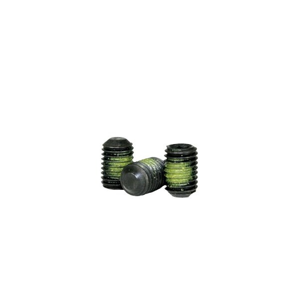 Newport Fasteners Nylon Patch Socket Set Screw Flat Point, 1/4-20 x 1/2", Alloy Steel, Black Oxide, 1000PK 577452-1000 - main